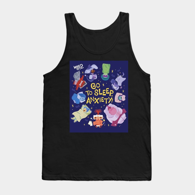 Inside Out 2: Go to Sleep Anxiety Tank Top by BrunoMaxey